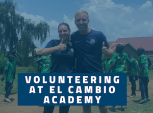 Volunteers at football academy Uganda